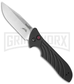 Kershaw Emerson Launch 5 Black Automatic Knife - Stonewash Plain
