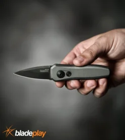 Kershaw Launch 4 Gray Automatic Knife CA Legal - Black Plain 12 Kershaw Launch 4 Gray Automatic Knife CA Legal - Black Plain -Knife Sale Shop kershaw launch 4 gray 7500GRYBLK BHQ 74062 dl hand large