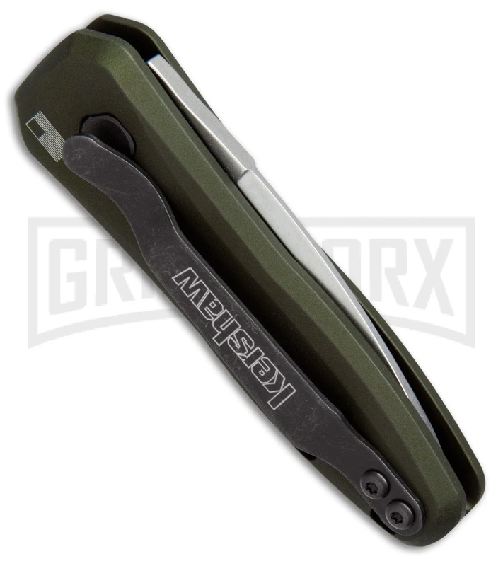 Kershaw Launch 4 OD Green Automatic Knife CA Legal - Stonewash Plain 3 Kershaw Launch 4 OD Green Automatic Knife CA Legal - Stonewash Plain - Image 3