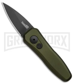 Kershaw Launch 4 OD Green Automatic Knife CA Legal - Black Plain