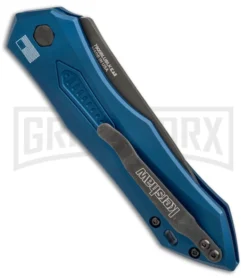 Kershaw Launch 6 Blue Automatic Knife - Black Plain -Knife Sale Shop kershaw launch 6 blue 7800BLUBLK BHQ 37862 er side large