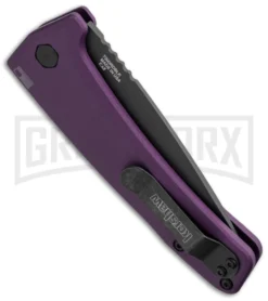 Kershaw Launch 3 Purple Automatic Knife - Black Plain 5 Kershaw Launch 3 Purple Automatic Knife - Black Plain -Knife Sale Shop kershaw launch auto 3 black dlc purple side cm large