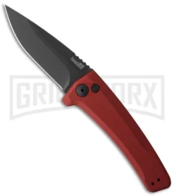 Kershaw Launch 3 Red Automatic Knife - Black Plain