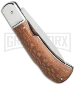 Knife Sale Shop -Knife Sale Shop leverlock wood russian fish lockback side cm large