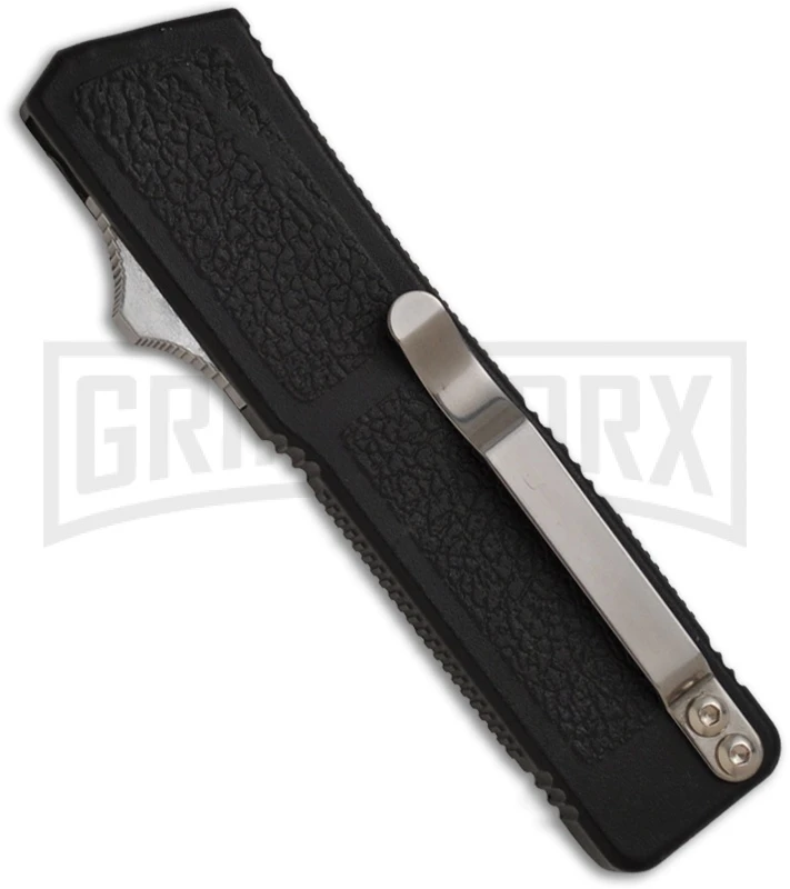 Lightning Black D/A OTF Automatic Knife - Black Serr 2 Lightning Black D/A OTF Automatic Knife - Black Serr - Image 2