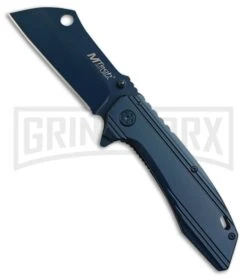 M-Tech Bow Silk Blue Spring Assisted Knife - Blue Plain