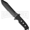 M-Tech Xtreme Stingray Black G-10 Fixed Blade Knife - Black Serr