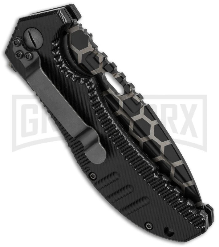 M-Tech Dean Hogarth Xtreme Ballistic Black Spring Assisted Knife - Graphic Plain 2 M-Tech Dean Hogarth Xtreme Ballistic Black Spring Assisted Knife - Graphic Plain - Image 2