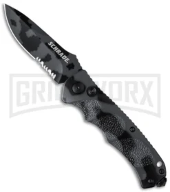 Schrade Extreme Survival SC60CS Urban Camo Automatic Knife - Drop Point Serr