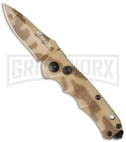 Schrade Mini Extreme Survival SC60MD Desert Camo Automatic - Spear Point Plain