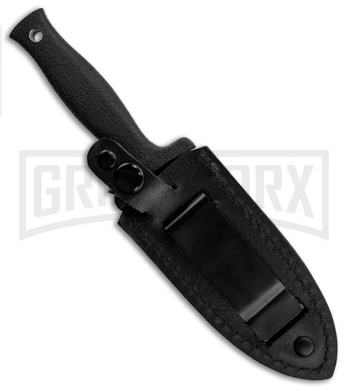 Schrade SCHF19L Black Large Boot Knife Trainer - Black Plain 2 Schrade SCHF19L Black Large Boot Knife Trainer - Black Plain - Image 2