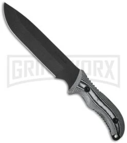Schrade Extreme Survival SCHF37M Large Fixed Blade Knife Micarta - Black Plain