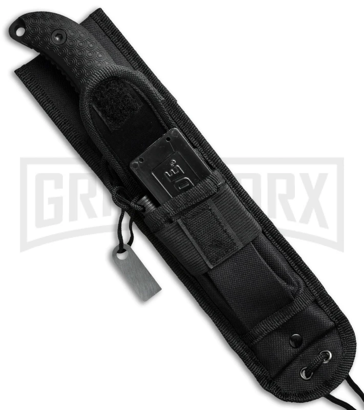 Schrade Black Extreme Survival SCHF38 Fixed Blade Knife - Black Plain 2 Schrade Black Extreme Survival SCHF38 Fixed Blade Knife - Black Plain - Image 2