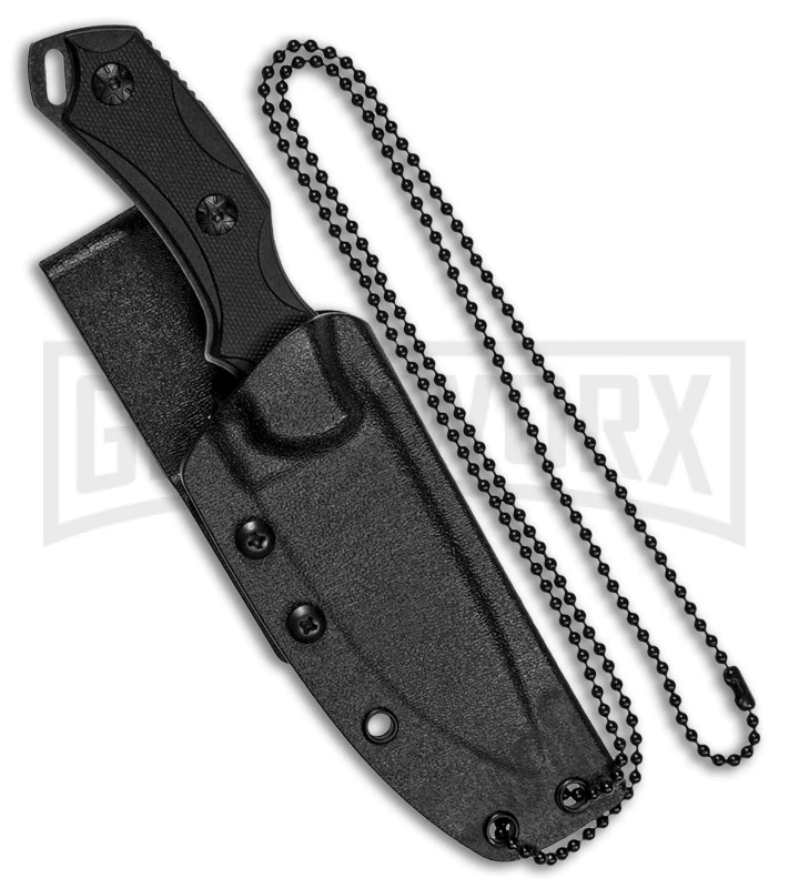 Smith & Wesson M&P Guard Black G-10 Fixed Blade Neck Knife - Black SW Plain 2 Smith & Wesson M&P Guard Black G-10 Fixed Blade Neck Knife - Black SW Plain - Image 2