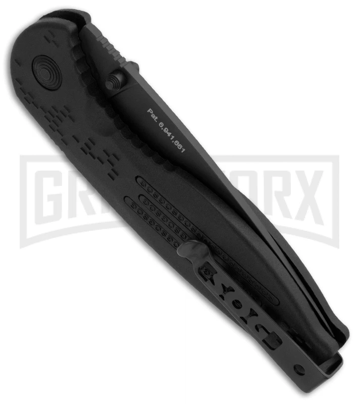 SOG Knives Aegis Black Spring Assisted Knife - Black Plain 2 SOG Knives Aegis Black Spring Assisted Knife - Black Plain - Image 2