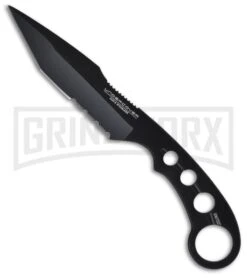 United Cutlery Undercover Combat Fighter Fixed Blade Knife - Black Plain